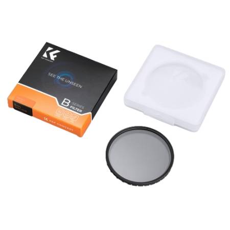 K&F Concept KF4329 B-Series Fader - filtr szary zmienny, Variable ND2-400 (1-9 Stop), 82mm - zawartość zestawu